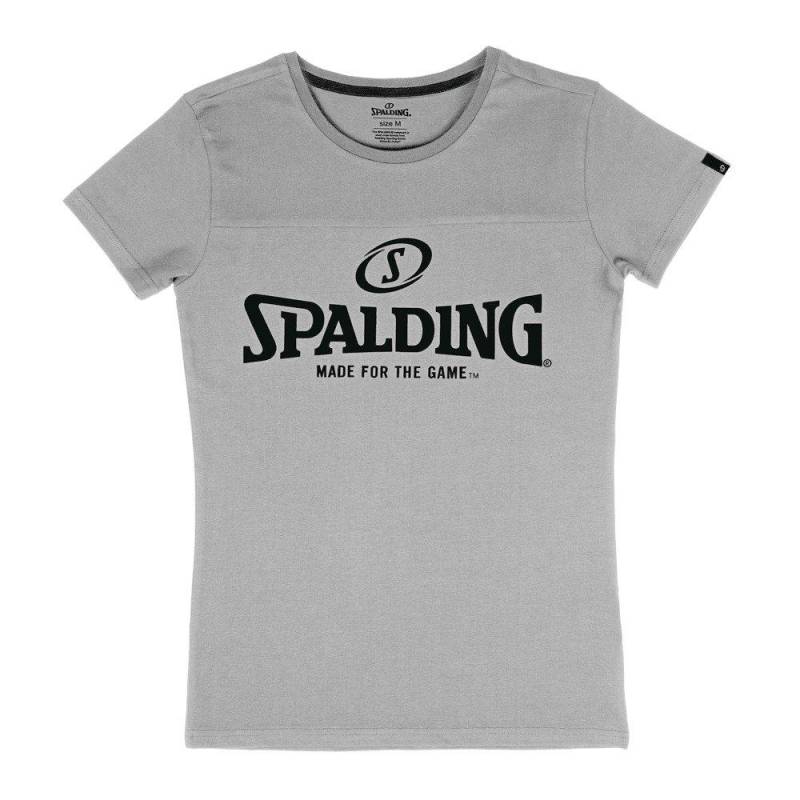 SPALDING - T-Shirt Frau  Essential Logo, für Damen, Größe L von SPALDING