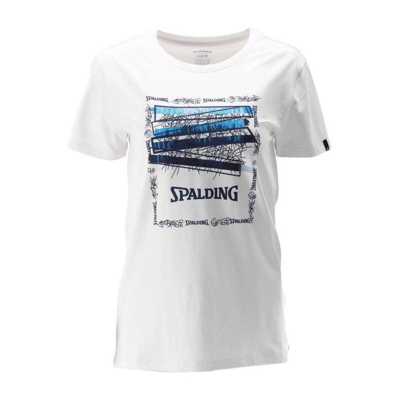 SPALDING - T-Shirt Frau  Logo, für Damen, Größe L von SPALDING