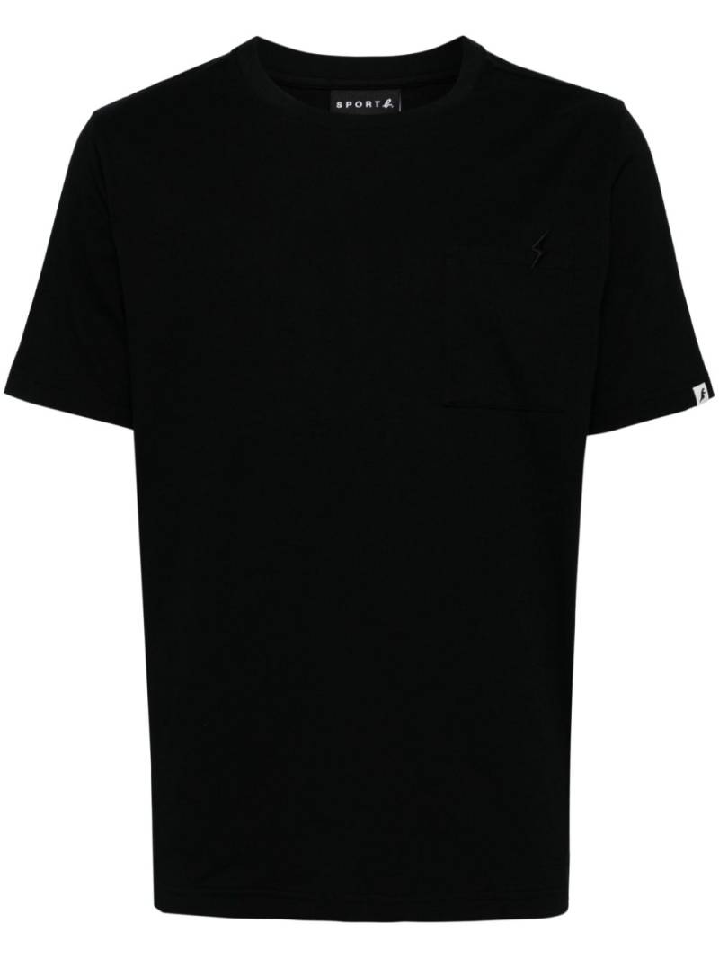 SPORT b. by agnès b. 3D-Flash embroidered pocket T-shirt - Black von SPORT b. by agnès b.