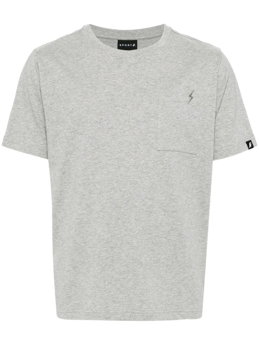 SPORT b. by agnès b. 3D-Flash embroidered pocket T-shirt - Grey von SPORT b. by agnès b.