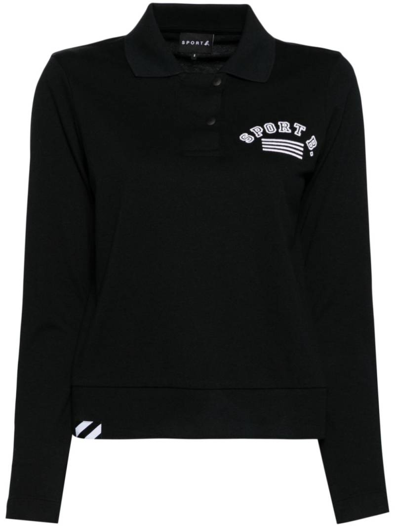 SPORT b. by agnès b. Authentic polo top - Black von SPORT b. by agnès b.