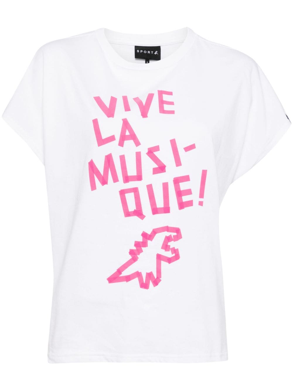 SPORT b. by agnès b. Long Live Music-print cotton T-shirt - White von SPORT b. by agnès b.