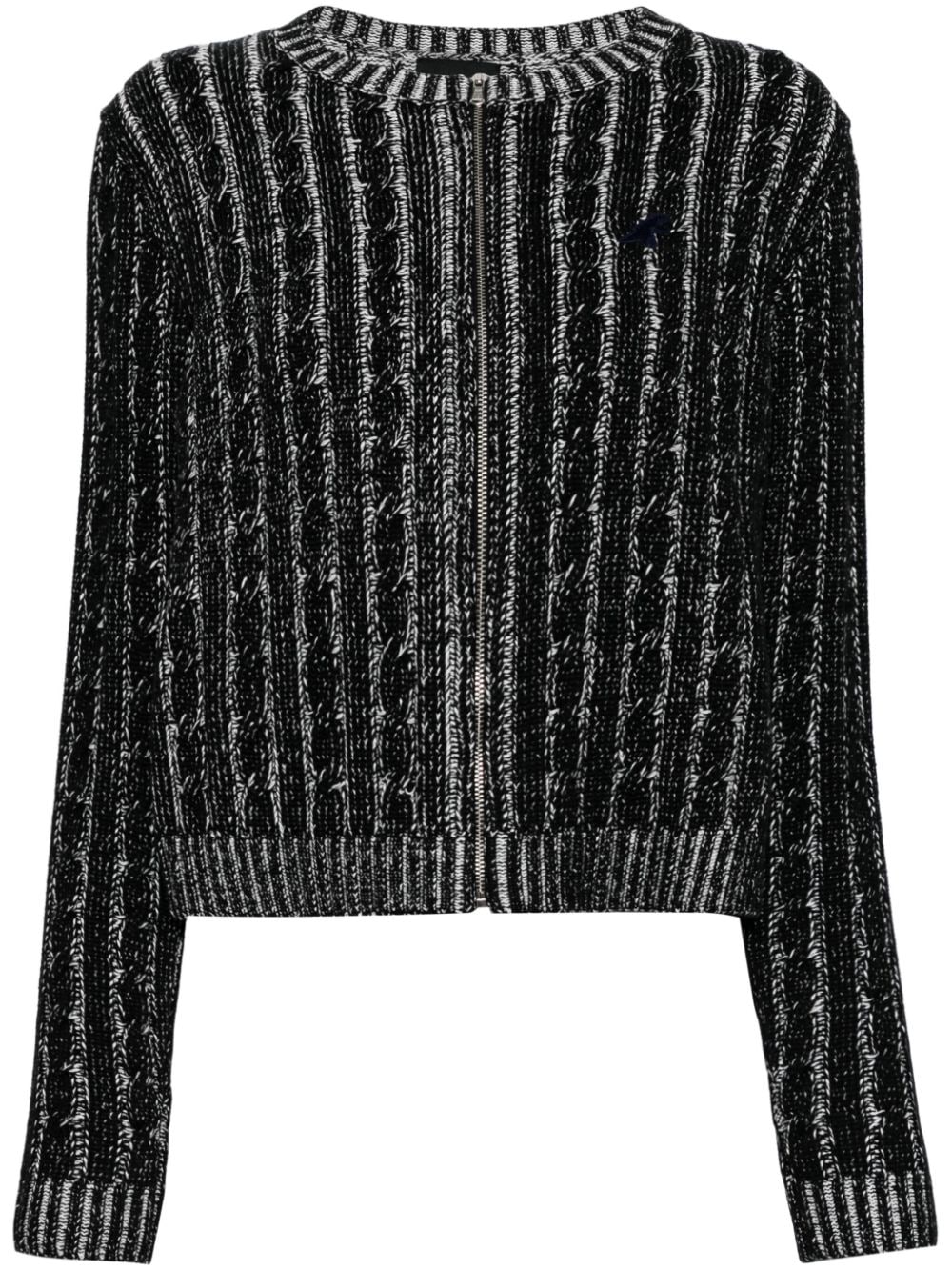 SPORT b. by agnès b. appliqué logo cardigan - Black von SPORT b. by agnès b.