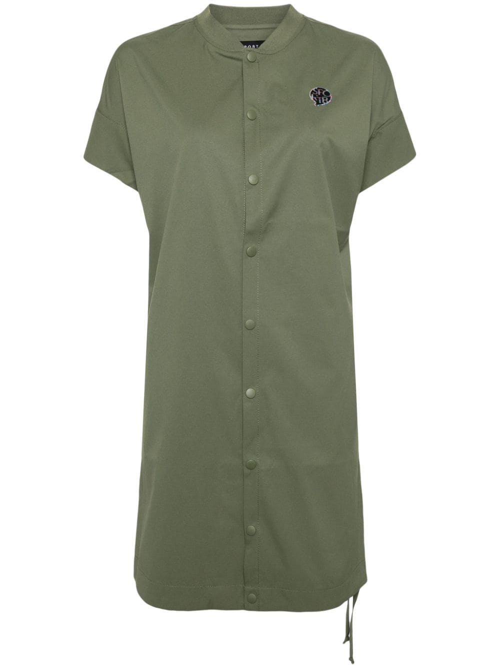 SPORT b. by agnès b. baseball-collar shirt dress - Green von SPORT b. by agnès b.