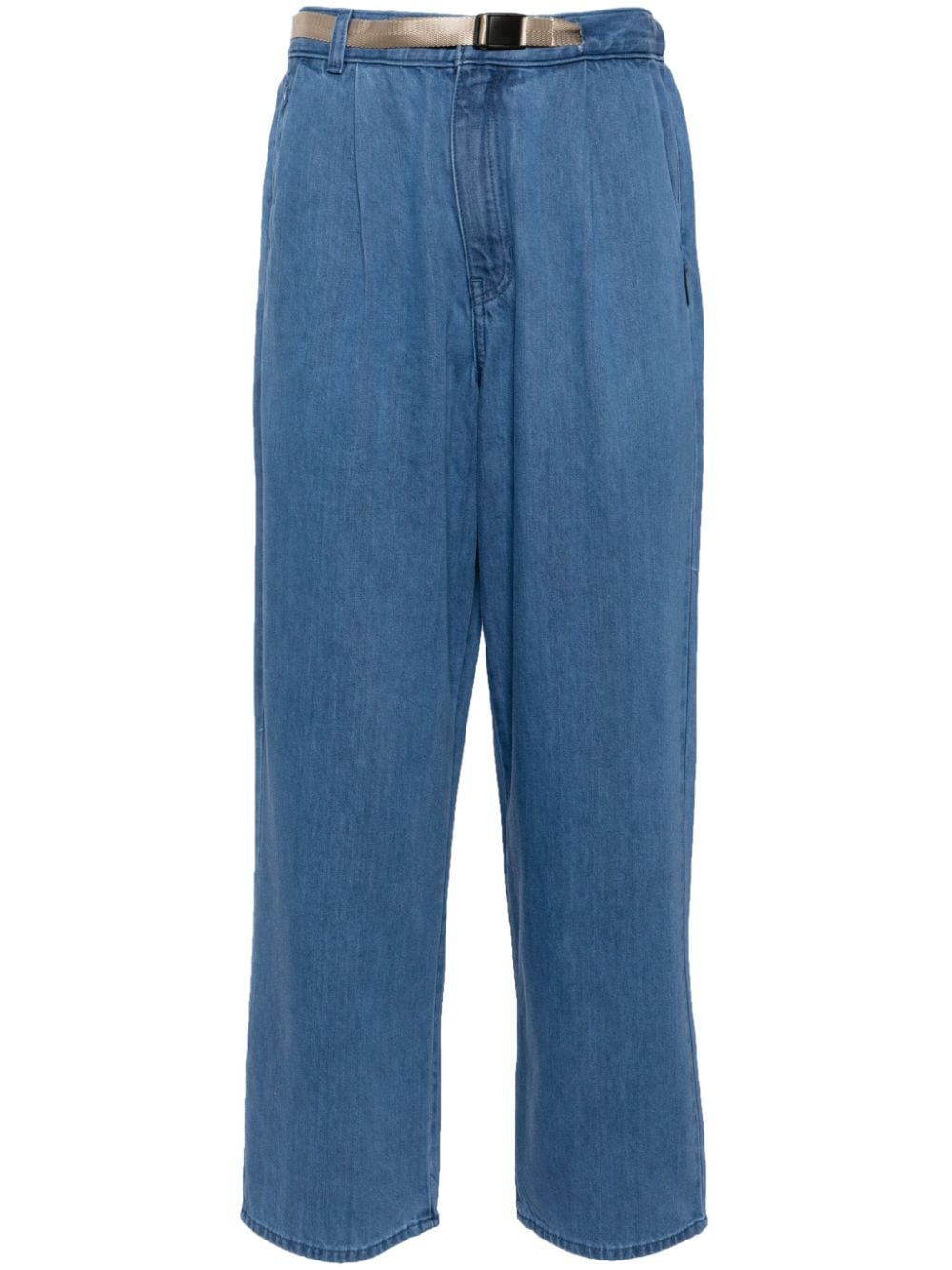 SPORT b. by agnès b. belted straight-leg jeans - Blue von SPORT b. by agnès b.