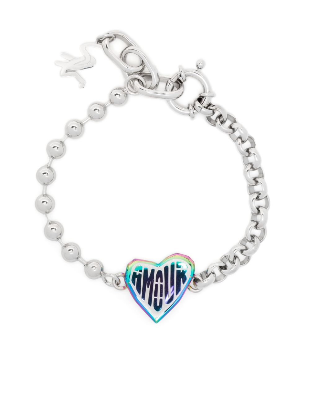 SPORT b. by agnès b. double sided heart bracelet - Silver von SPORT b. by agnès b.