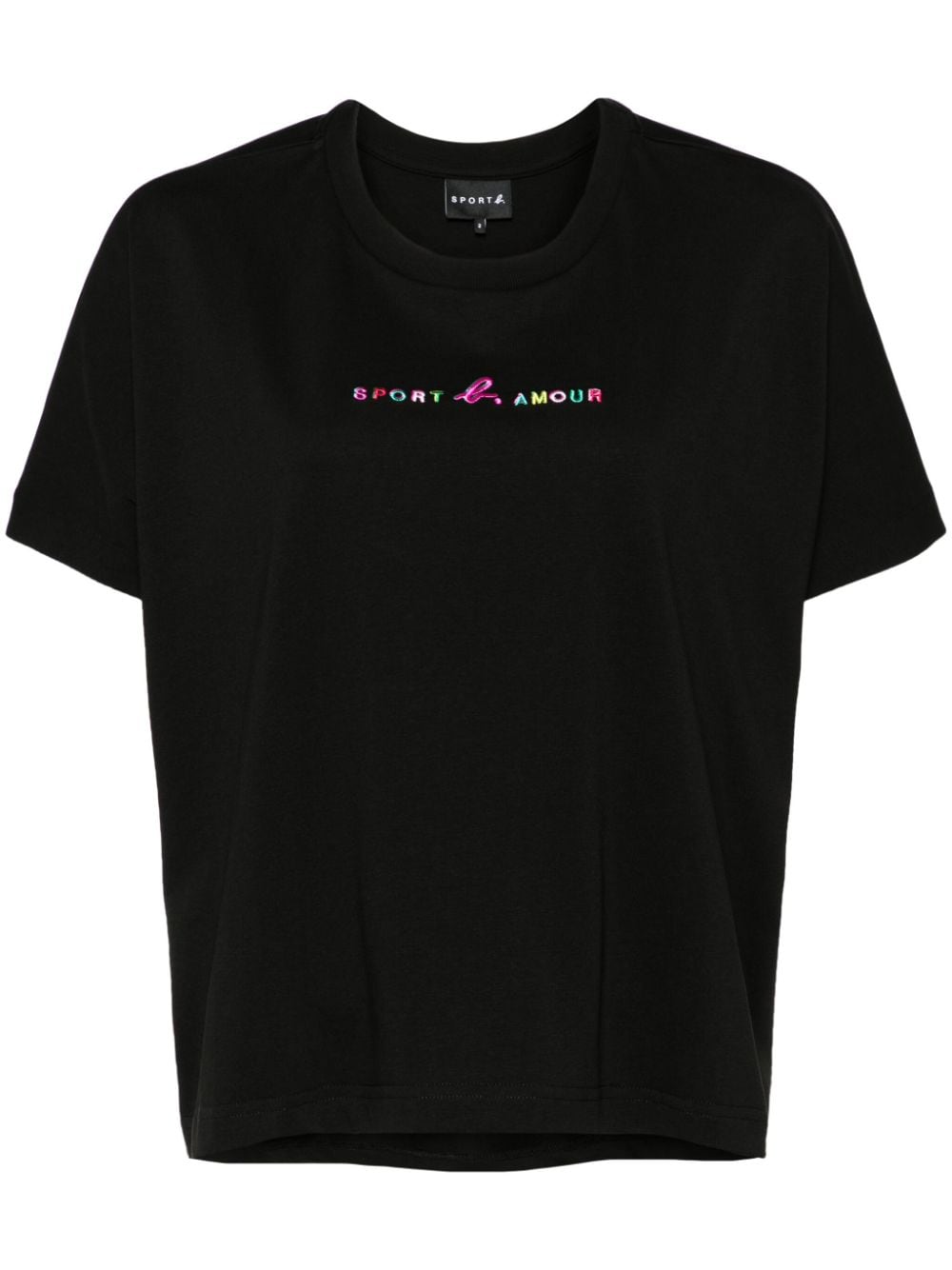 SPORT b. by agnès b. embroiberied-logo T-shirt - Black von SPORT b. by agnès b.