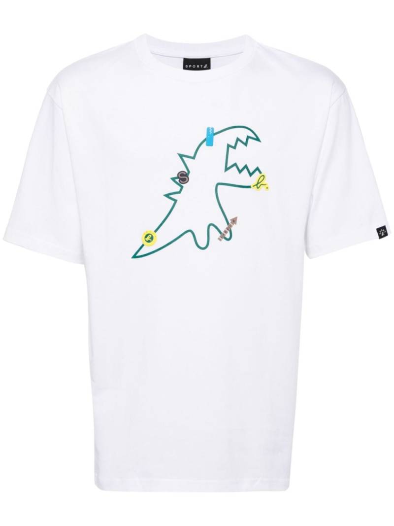 SPORT b. by agnès b. graphic-print cotton T-shir - White von SPORT b. by agnès b.