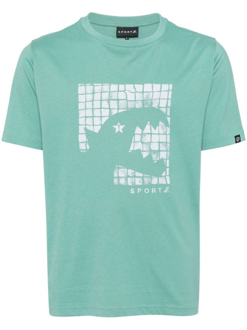 SPORT b. by agnès b. graphic-print cotton T-shirt - Green von SPORT b. by agnès b.