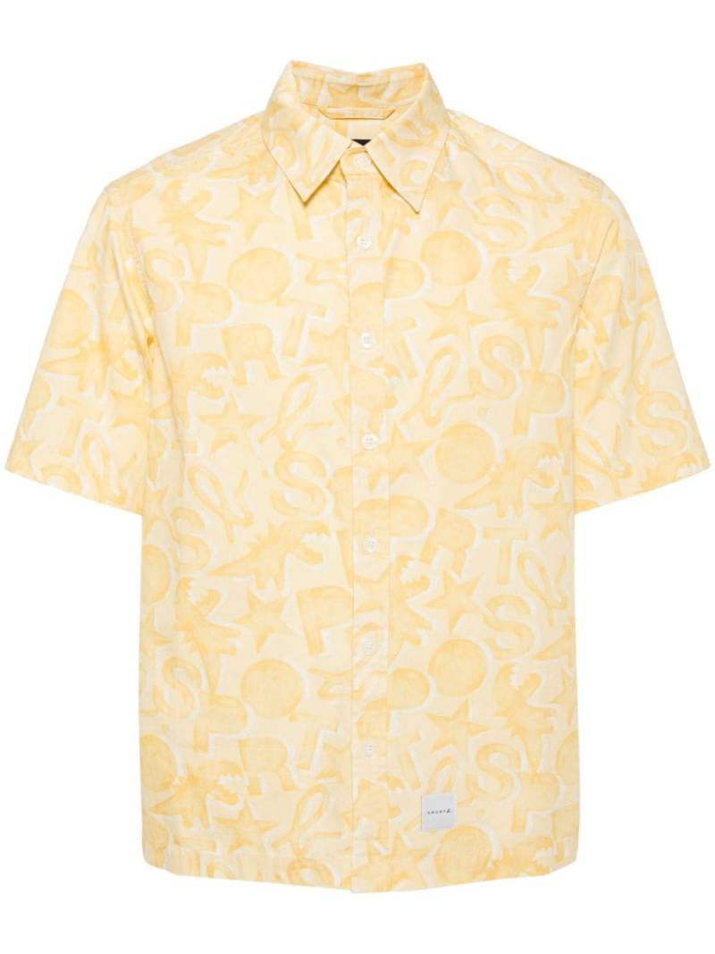 SPORT b. by agnès b. graphic-print cotton shirt - Yellow von SPORT b. by agnès b.