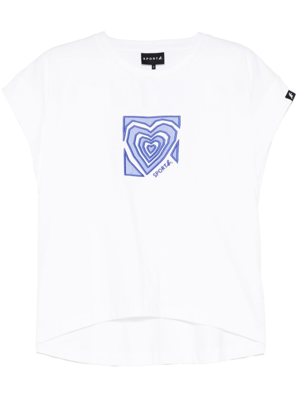 SPORT b. by agnès b. heart-embroidered t-shirt - White von SPORT b. by agnès b.