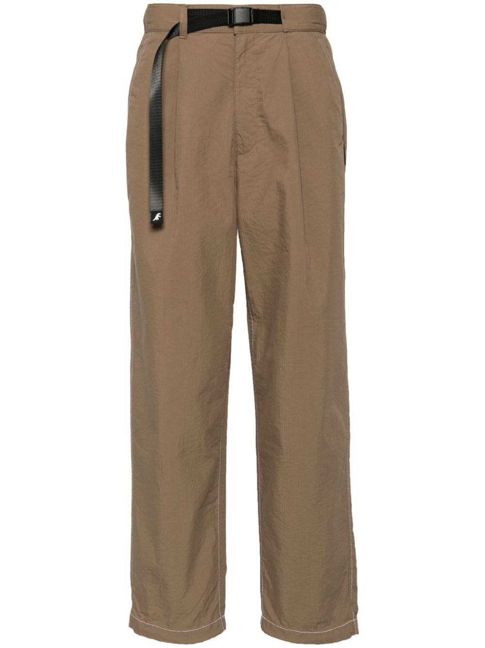 SPORT b. by agnès b. high-rise straight-leg trousers - Brown von SPORT b. by agnès b.