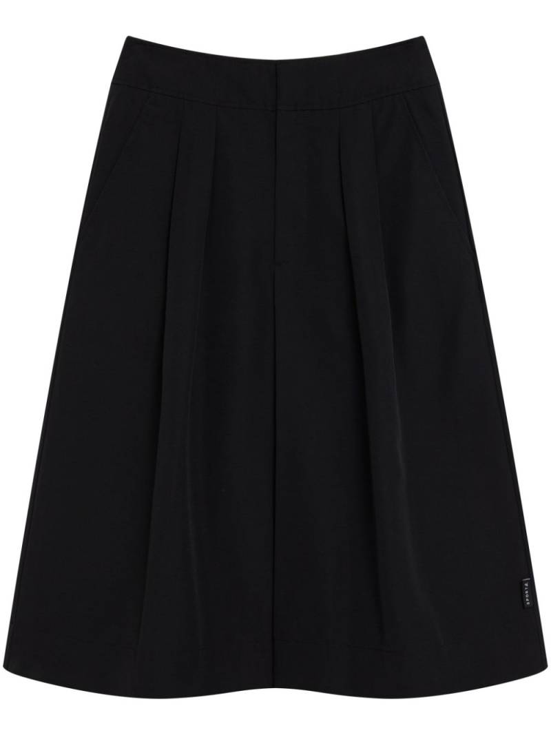 SPORT b. by agnès b. high-waist pleated skirt - Black von SPORT b. by agnès b.