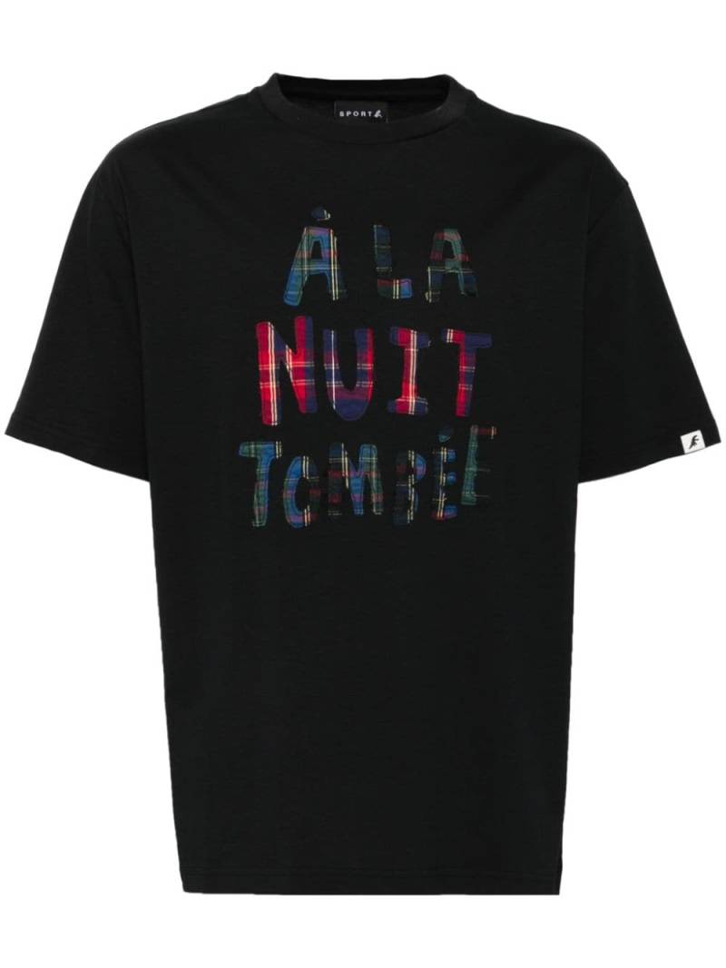 SPORT b. by agnès b. logo-appliqué cotton T-shirt - Black von SPORT b. by agnès b.