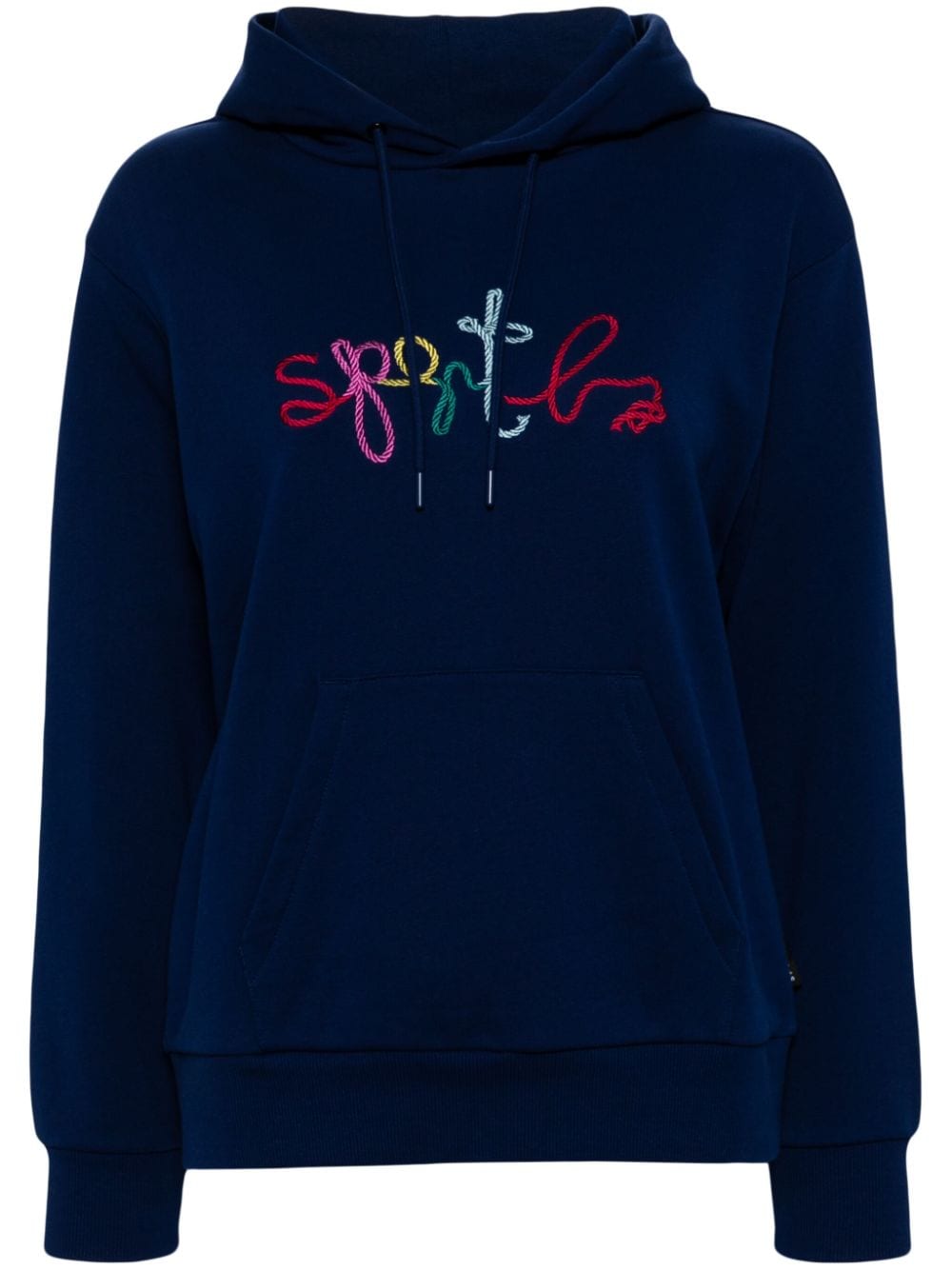 SPORT b. by agnès b. logo-embroidered hoodie - Blue von SPORT b. by agnès b.