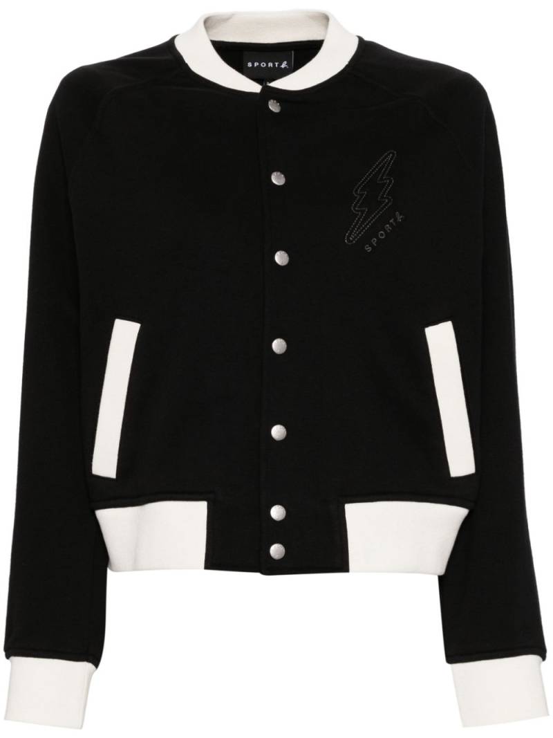 SPORT b. by agnès b. logo-embroidered jacket - Black von SPORT b. by agnès b.