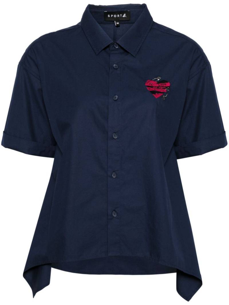 SPORT b. by agnès b. logo-embroidered shirt - Blue von SPORT b. by agnès b.