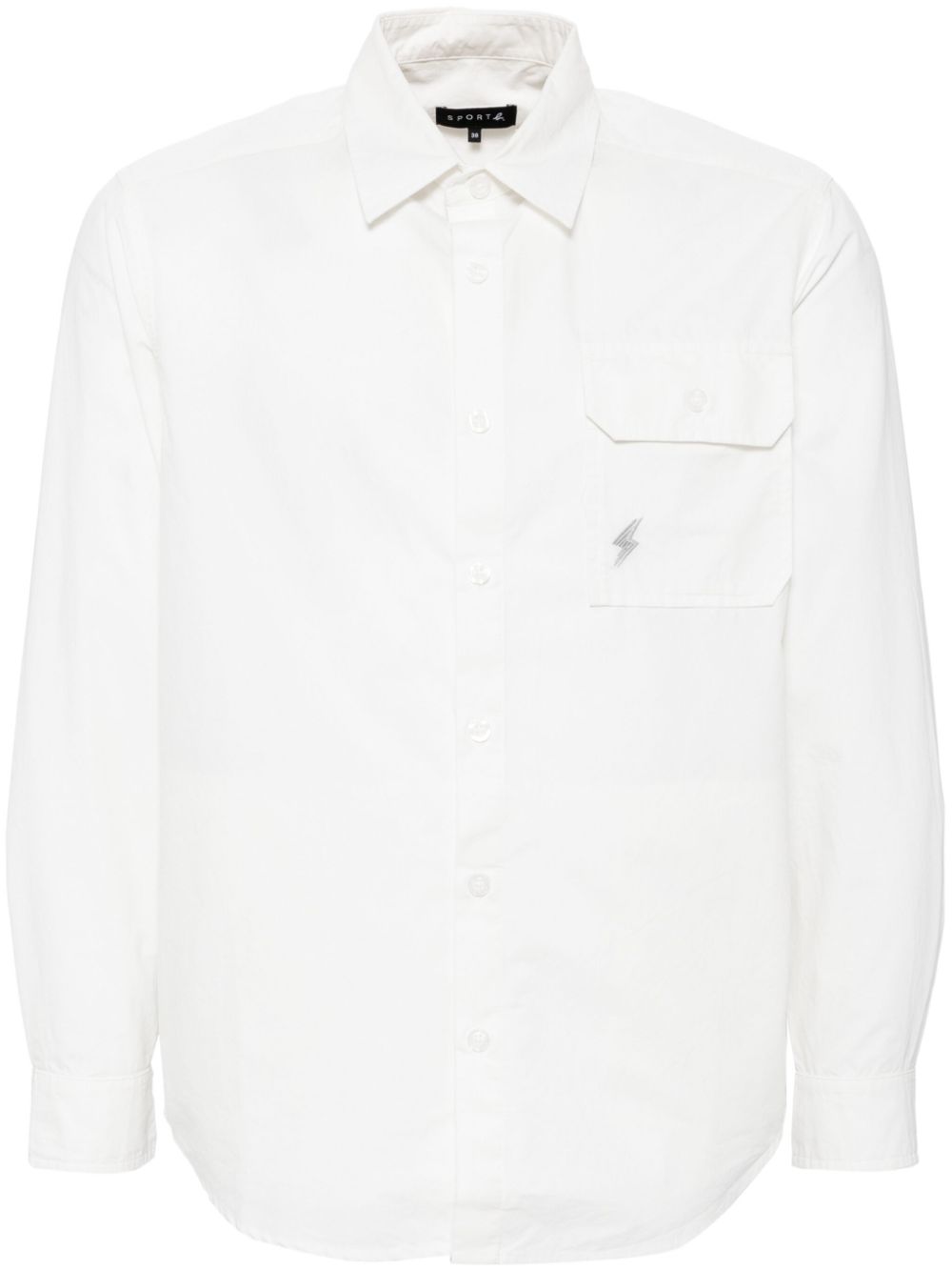 SPORT b. by agnès b. logo-embroidered shirt - White von SPORT b. by agnès b.