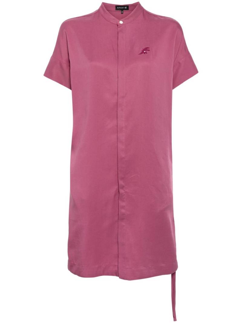 SPORT b. by agnès b. logo-embroidered shirt dress - Purple von SPORT b. by agnès b.