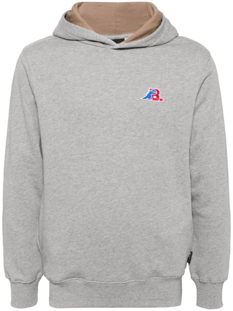 SPORT b. by agnès b. logo patch hoodie - Grey von SPORT b. by agnès b.