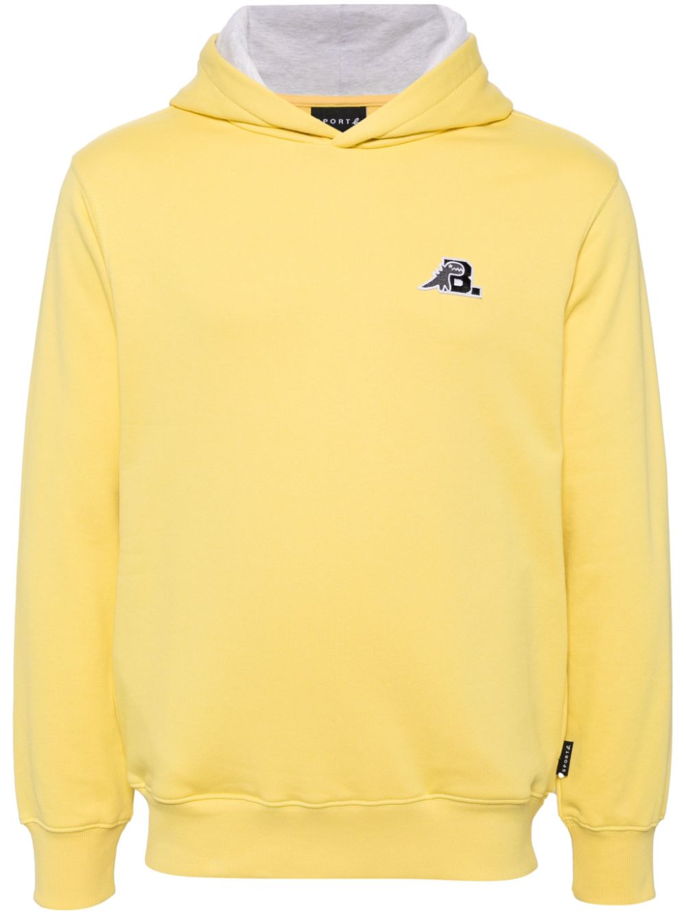 SPORT b. by agnès b. logo patch hoodie - Yellow von SPORT b. by agnès b.