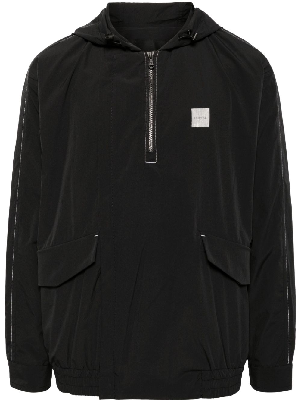 SPORT b. by agnès b. logo-print long-sleeved sport jacket - Black von SPORT b. by agnès b.