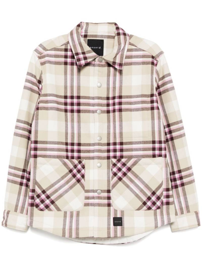 SPORT b. by agnès b. plaid pattern shirt jacket - Neutrals von SPORT b. by agnès b.