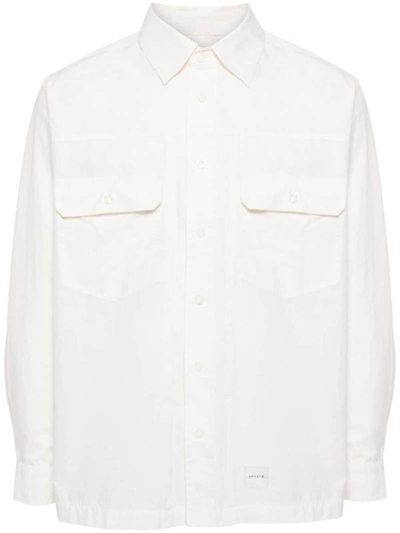 SPORT b. by agnès b. pocket poplin shirt - White von SPORT b. by agnès b.