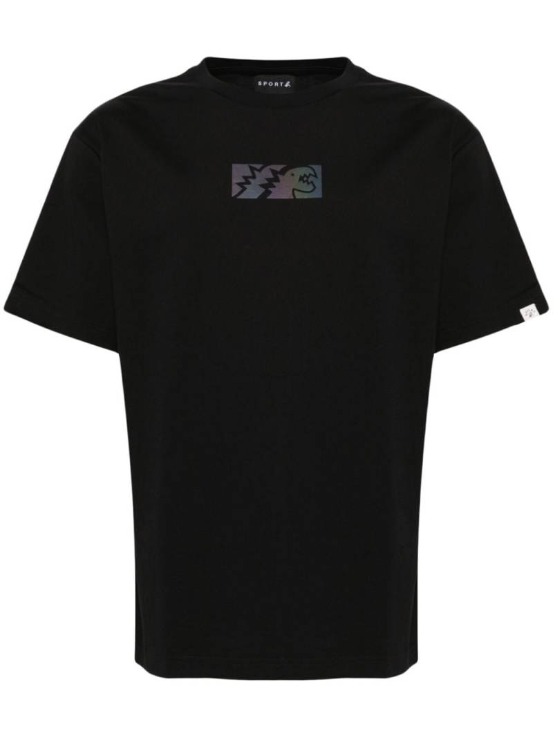 SPORT b. by agnès b. reflective-print cotton T-shirt - Black von SPORT b. by agnès b.