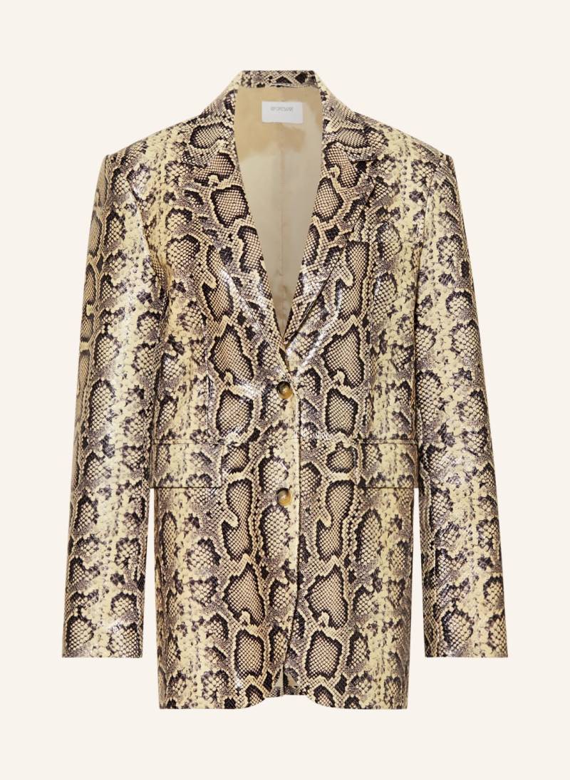 Sportmax Lederblazer Fiorigi beige von SPORTMAX