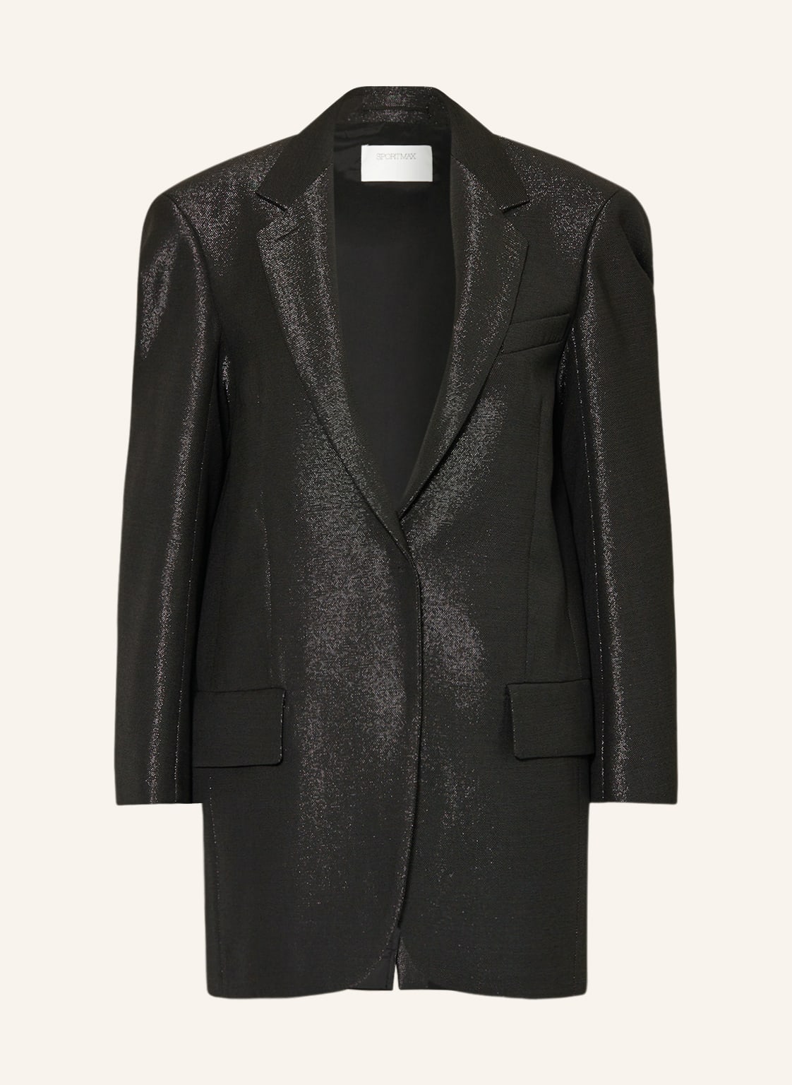 Sportmax Oversized-Blazer Baffo Mit Glitzergarn schwarz Sportmax Oversized-Blazer Baffo Mit Glitzergarn schwarz von SPORTMAX