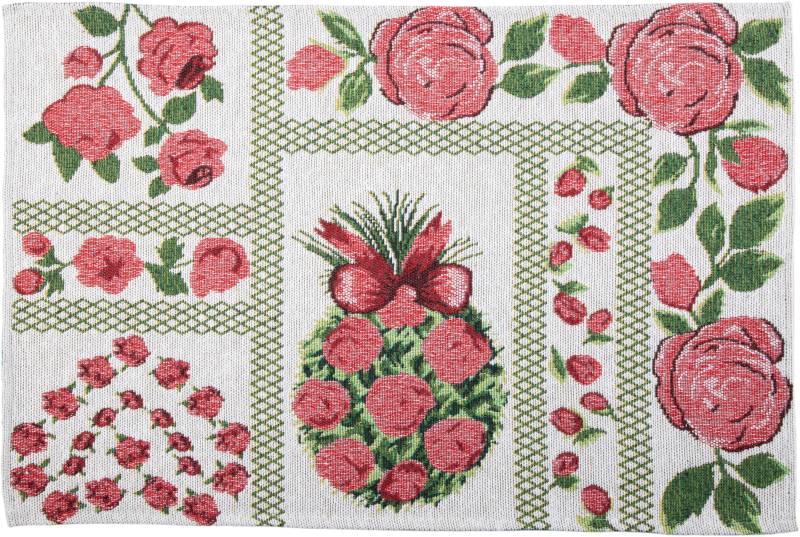 SPRÜGEL Platzset »Rose«, (Set, 4 St.), Gobelin von SPRÜGEL