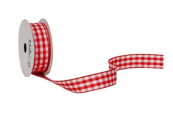 SPYK -  Band Cubino Vichy 15mmx3m, 3 metri, Rot Bunt von SPYK