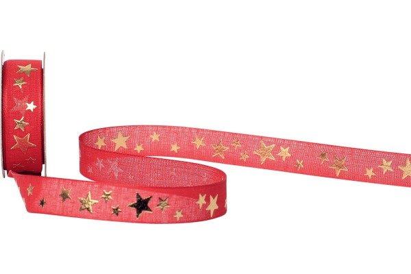 SPYK -  Band Cubino Étoiles 16mmx3m, 3 metri, Rot Bunt von SPYK