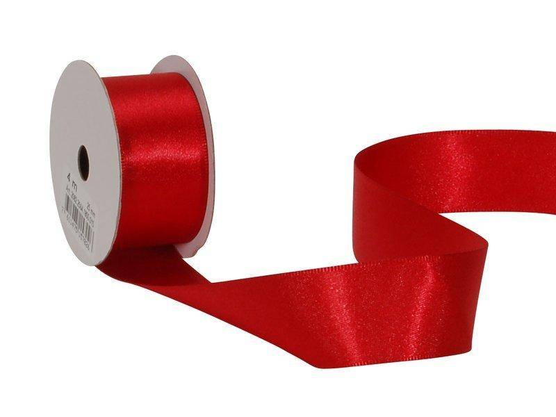 SPYK -  Satinband Cubino 25mmx4m, 4 m, Rot Bunt von SPYK