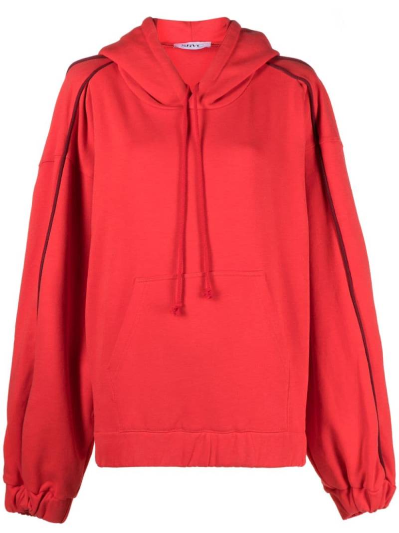 SRVC Studio Service cotton hoodie - Red von SRVC Studio