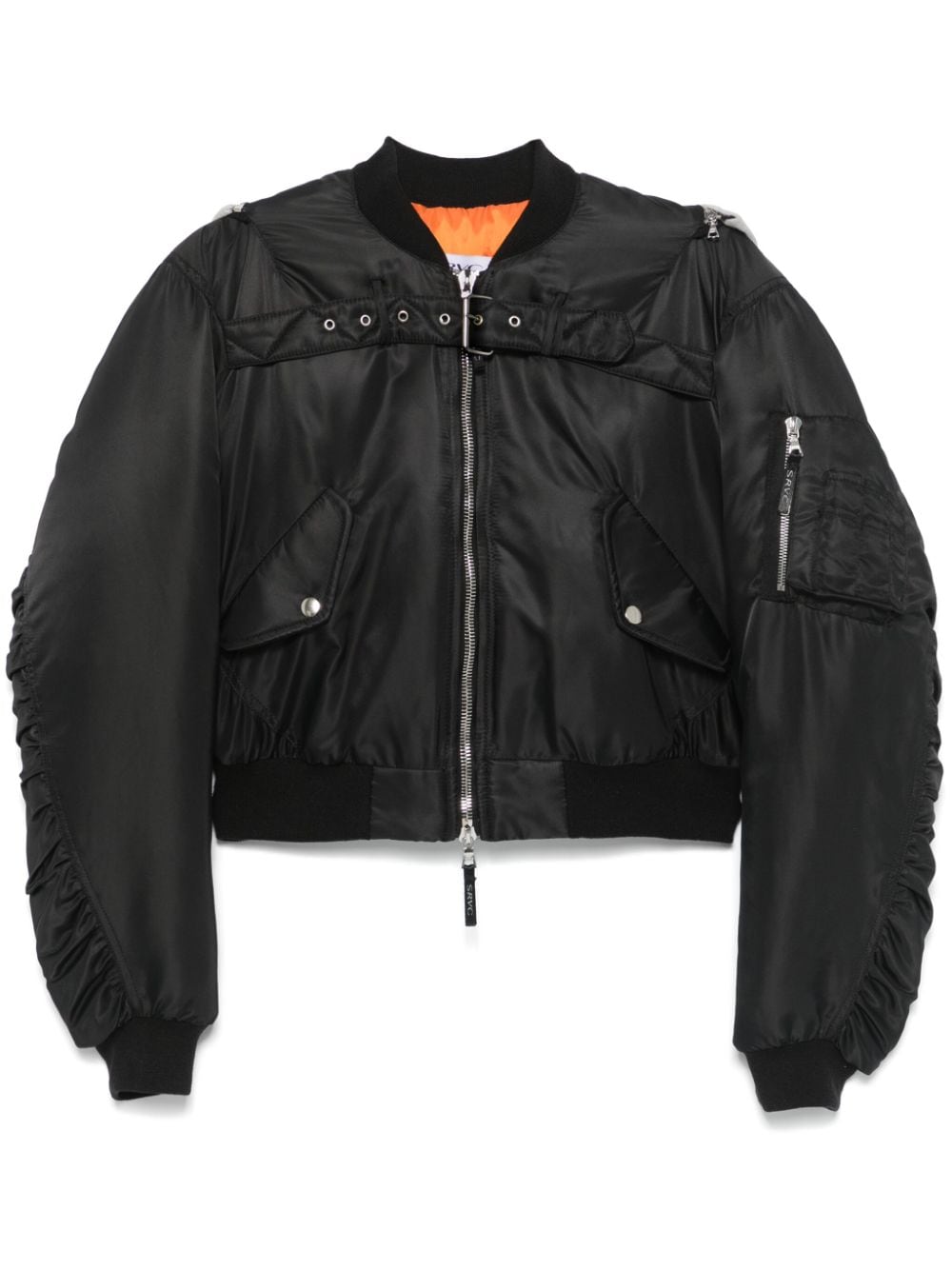 SRVC Studio padded bomber jacket - Black von SRVC Studio