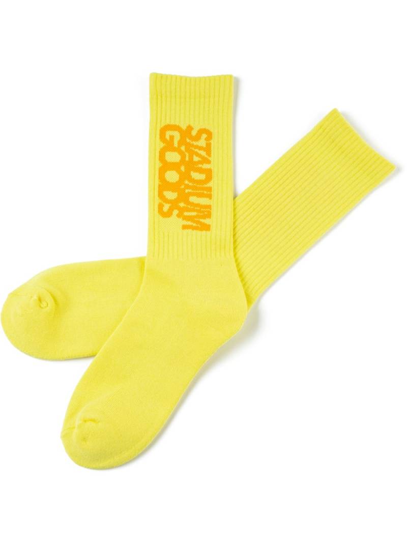 STADIUM GOODS® logo "Marmalade" crew sock - Yellow von STADIUM GOODS®