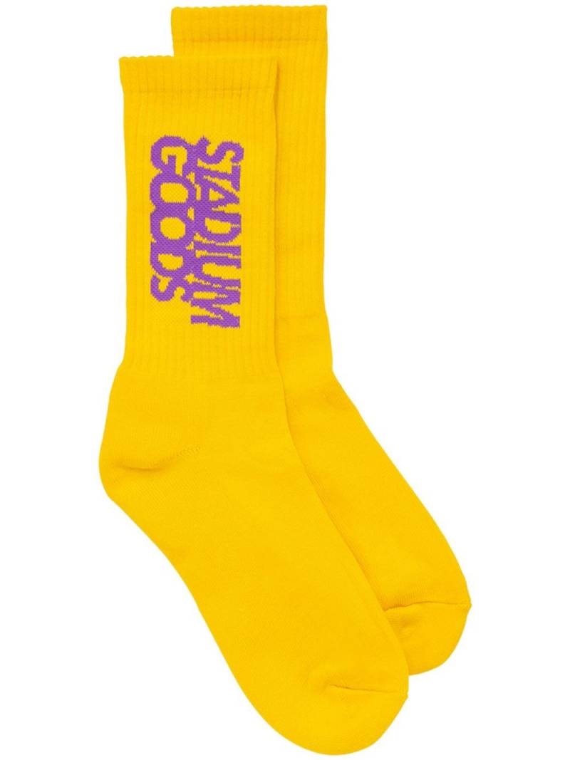 STADIUM GOODS® logo "Showtime" crew socks - Yellow von STADIUM GOODS®