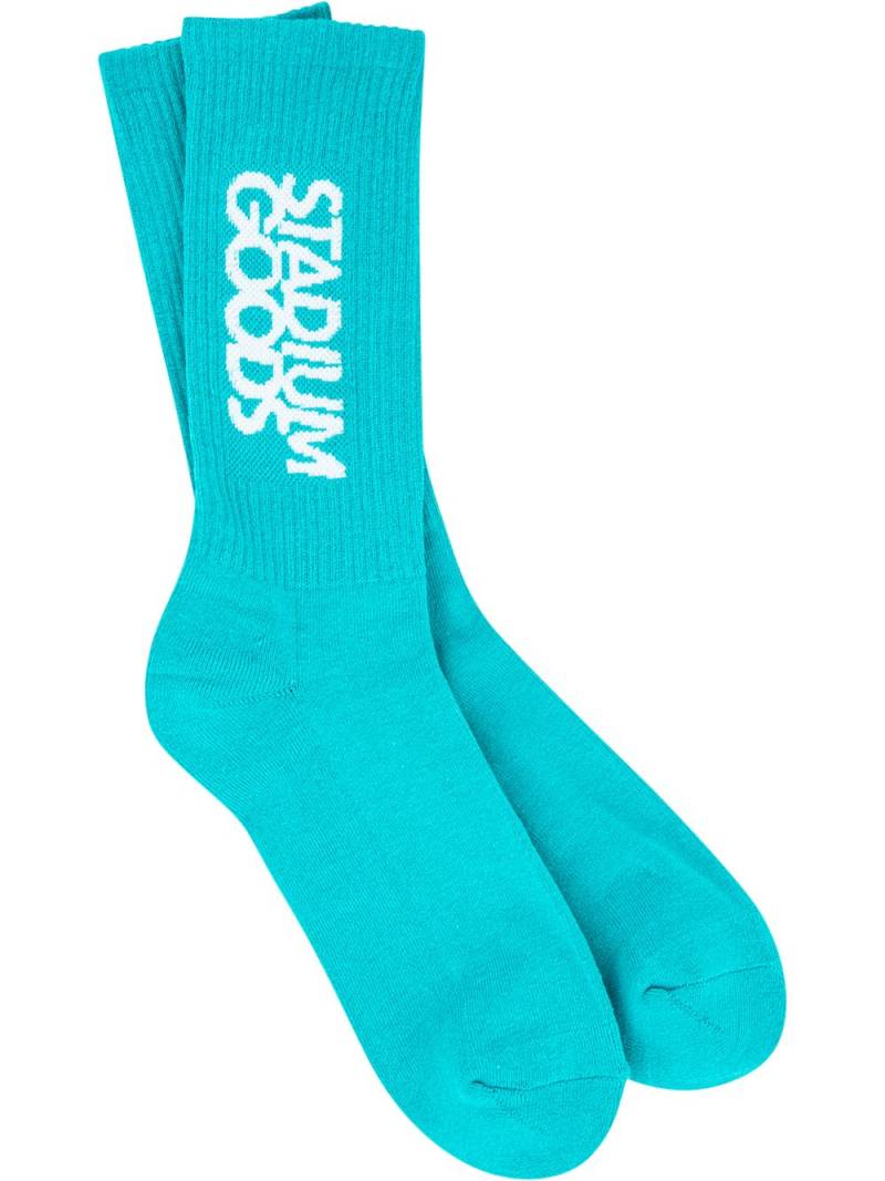 STADIUM GOODS® logo "Teal" crew socks - Blue von STADIUM GOODS®