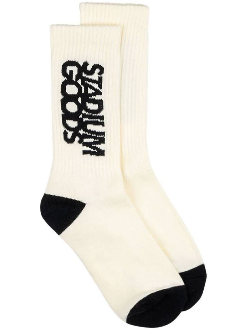 STADIUM GOODS® logo "Tuxedo" crew socks - White von STADIUM GOODS®