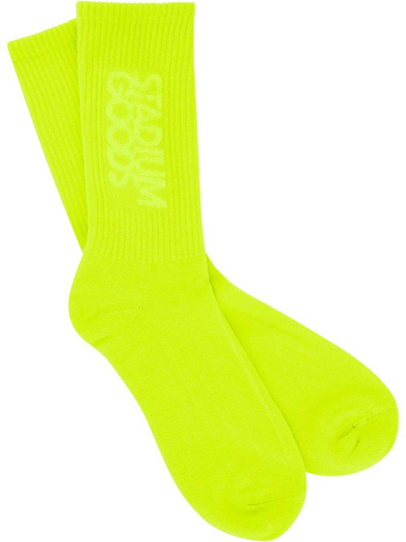 STADIUM GOODS® logo-print crew cotton socks - Yellow von STADIUM GOODS®