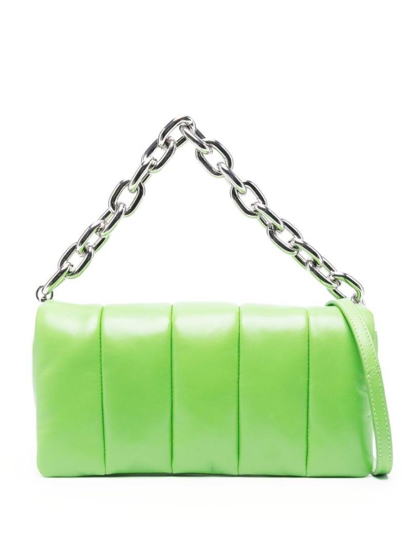 STAND STUDIO Hera quilted leather clutch bag - Green von STAND STUDIO