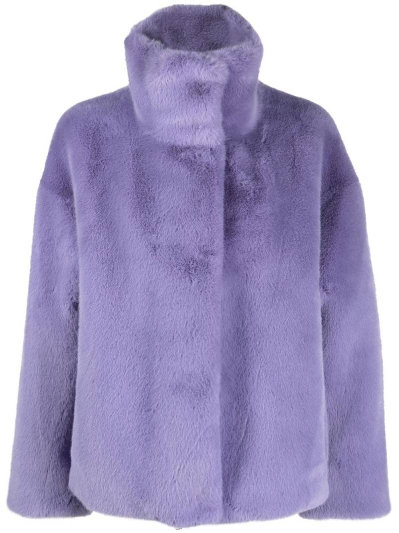 STAND STUDIO Zendaya faux-fur jacket - Purple von STAND STUDIO