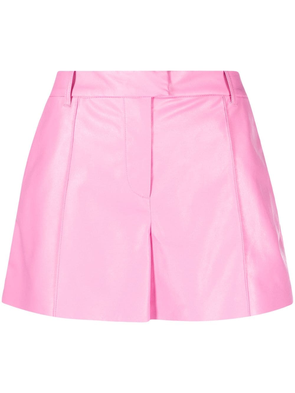 STAND STUDIO faux-leather high-waist shorts - Pink von STAND STUDIO