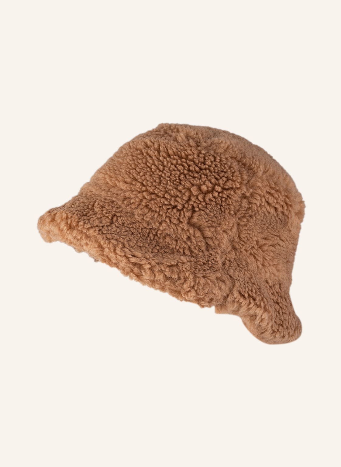 Stand Studio Bucket-Hat Aus Teddyfell beige von STAND STUDIO