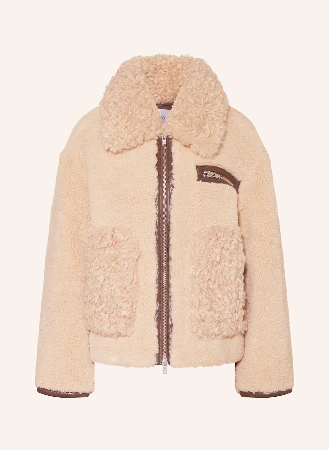 Stand Studio Teddyfell-Jacke Joann beige Stand Studio Teddyfell-Jacke Joann beige von STAND STUDIO