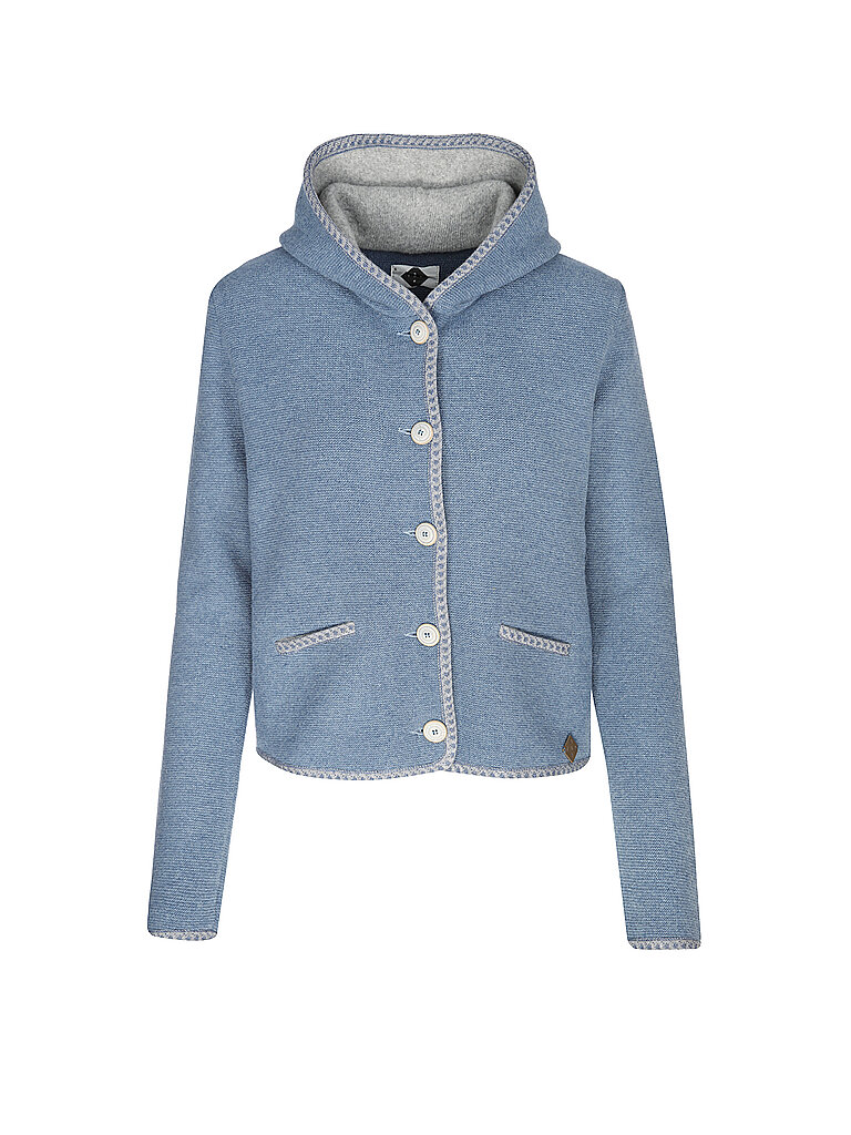 STAPF Trachtenstrickjacke MALWINE blau | L von STAPF