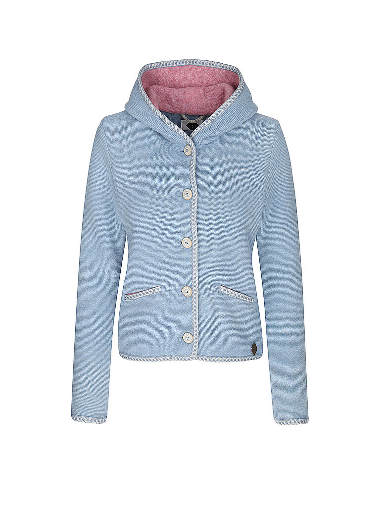 STAPF Trachtenstrickjacke MALWINE blau | L von STAPF