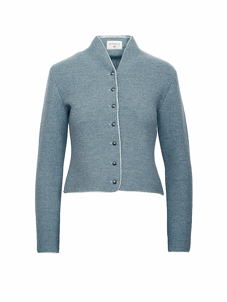 STAPF Trachtenstrickjacke DORIKA blau | L von STAPF